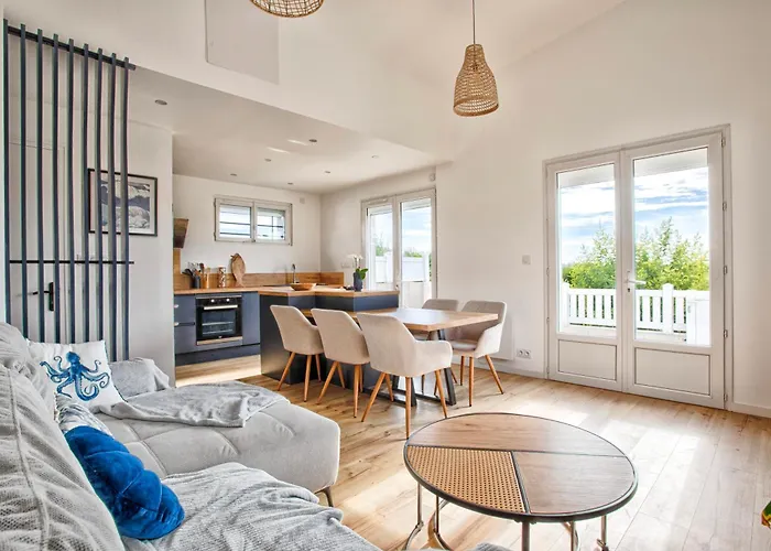 Maison Cosy A 100 M De La Plage, Couple, Famille, Jardin, Parking